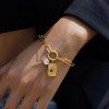 ELENYS Relic Chain  pozlacený náramek 18K žluté zlato