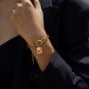 ELENYS Relic Chain  pozlacený náramek 18K žluté zlato