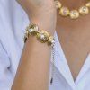 ELENYS Aurora Pearl  pozlacený náhrdelník 18K žluté zlato