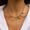 ELENYS Lucky Symbols  pozlacený náhrdelník 18K žluté zlato