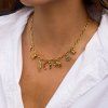 ELENYS Lucky Symbols  pozlacený náhrdelník 18K žluté zlato