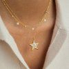 ELENYS Make a Wish  pozlacený náhrdelník 18K žluté zlato