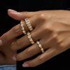 ELENYS Crystal Love  pozlacený prsten 18K žluté zlato