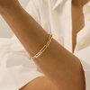 ELENYS set Duo chain 42 cm  pozlacený set 18K žluté zlato