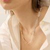 ELENYS set Duo chain 42 cm  pozlacený set 18K žluté zlato