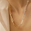 ELENYS set Duo chain 42 cm  pozlacený set 18K žluté zlato