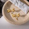 ELENYS Golden Dragonfly  pozlacené náušnice 18K žluté zlato