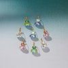 ELENYS Prism Crystal  pozlacené náušnice 18K žluté zlato