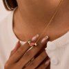 ELENYS Sweetheart Sausage set  pozlacený set 18K žluté zlato