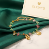 ELENYS Candy Glow Coast  pozlacený náramek 18K žluté zlato