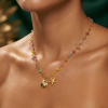 ELENYS Candy Glow Coast  pozlacený náhrdelník 18K žluté zlato