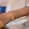 ELENYS Blush  pozlacený náramek 18K žluté zlato